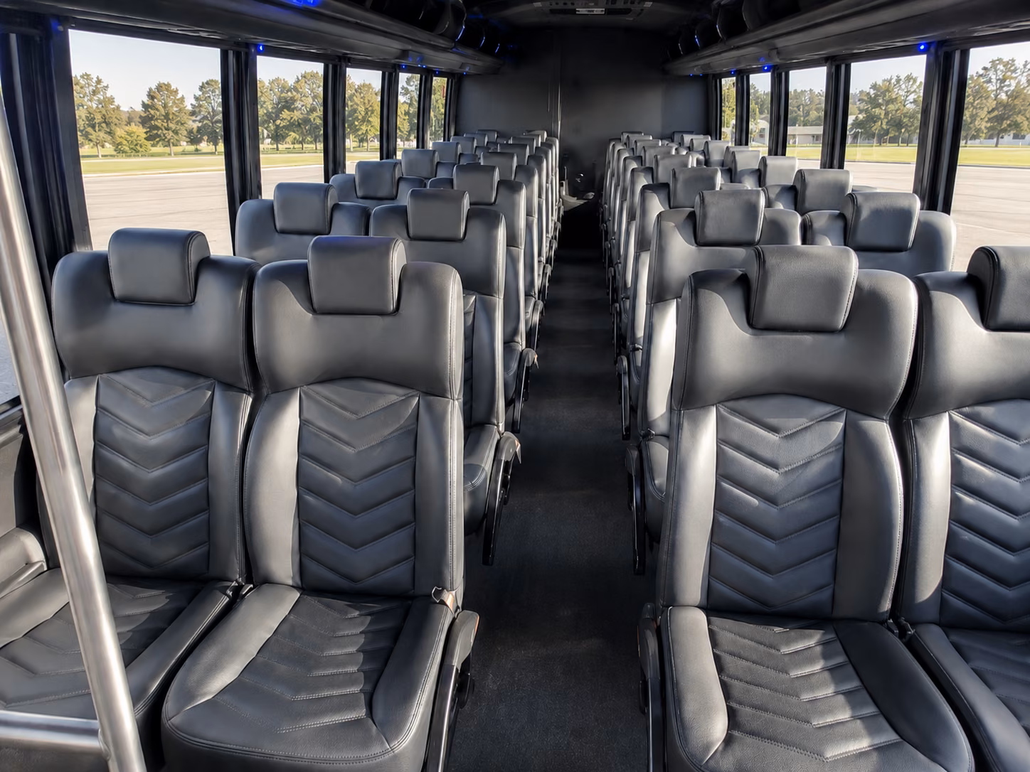 pittsburgh 18 passenger minibus inside