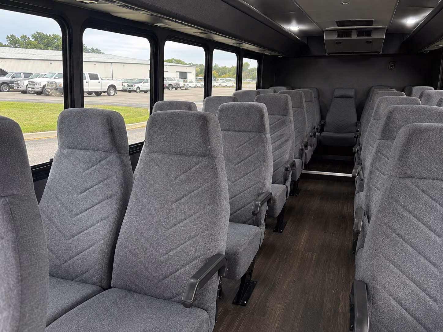 pittsburgh 18 passenger minibus interior