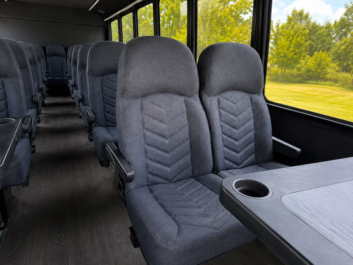 pittsburgh 20 passenger minibus interior