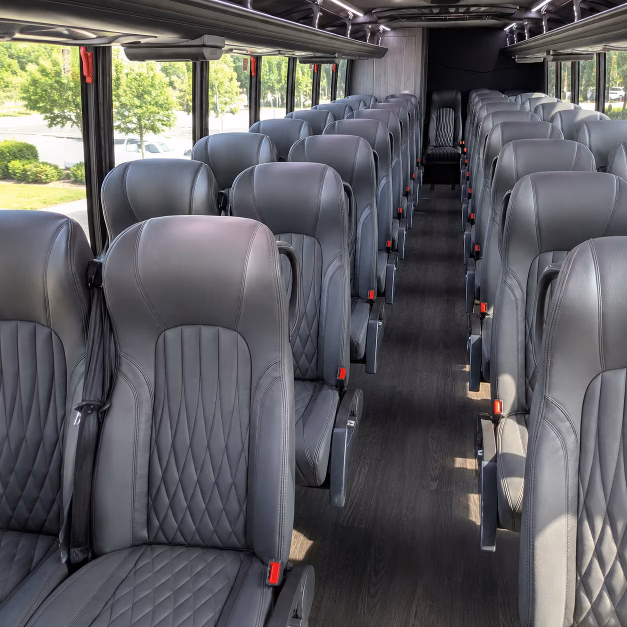 pittsburgh 28 passenger minibus inside