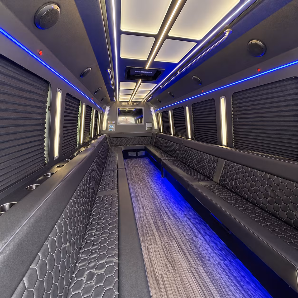 pittsburgh 30 passenger party bus interior