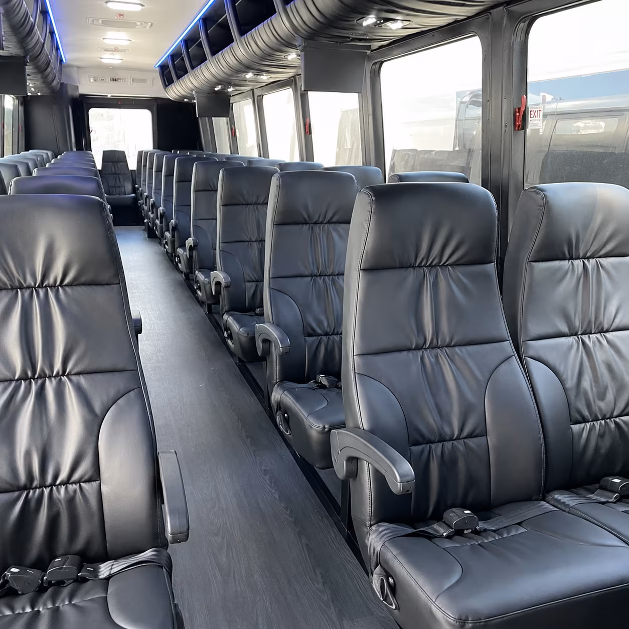 pittsburgh 35 passenger minibus interior
