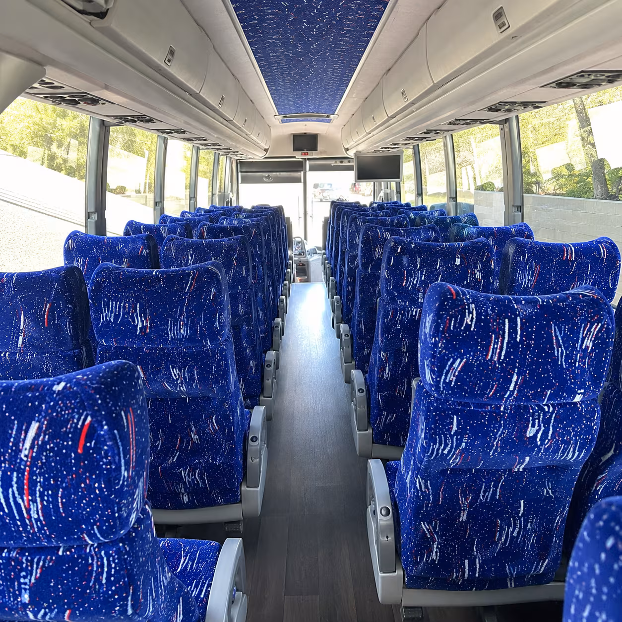 pittsburgh 50 passenger charter bus interior