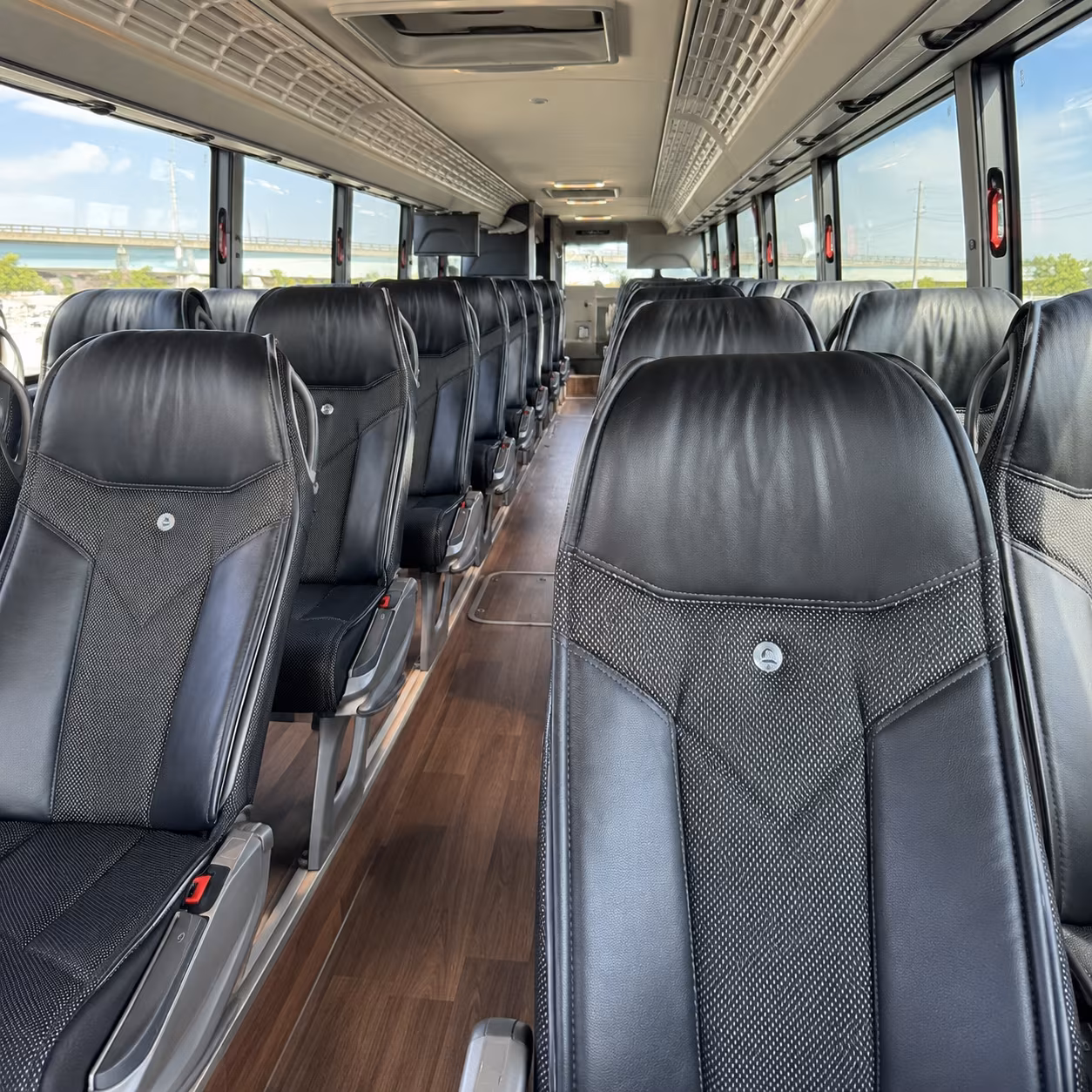 pittsburgh charter bus inside
