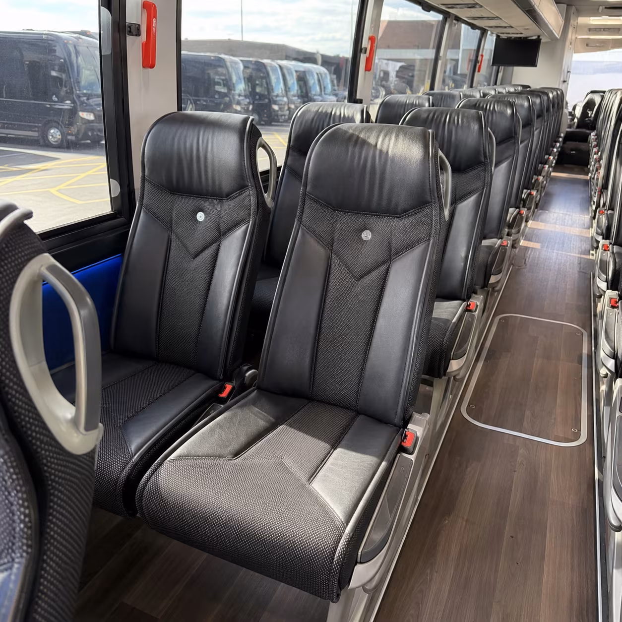 pittsburgh charter bus interior