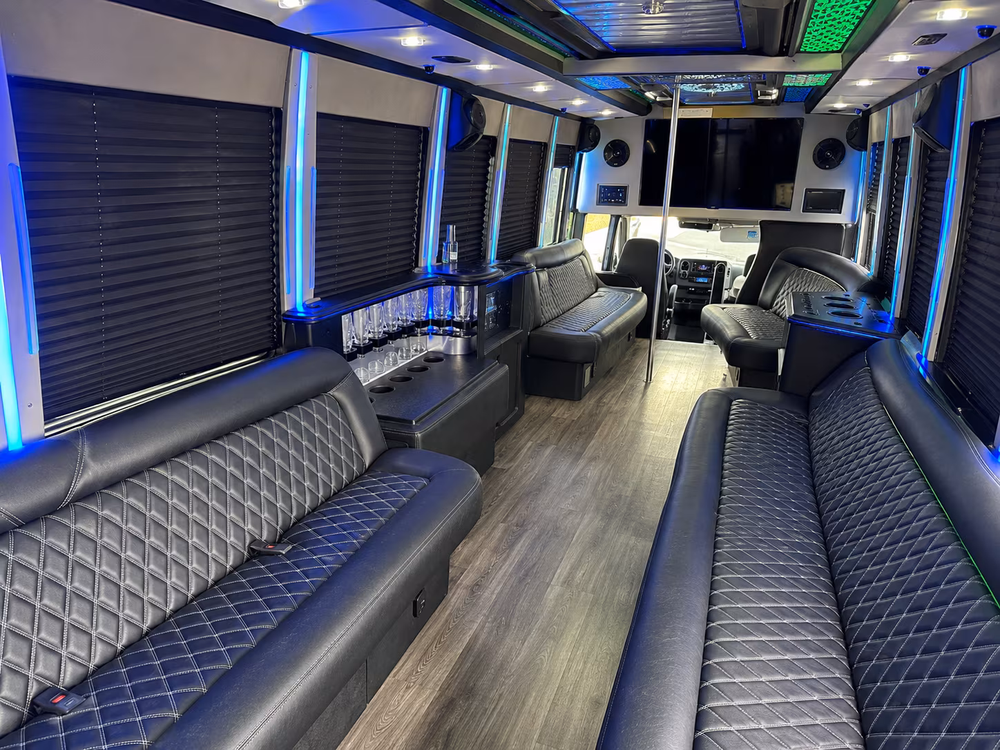 pittsburgh night town party bus rental